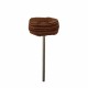 Plain Sheep Leather Brush with Handle MSH 78 LY