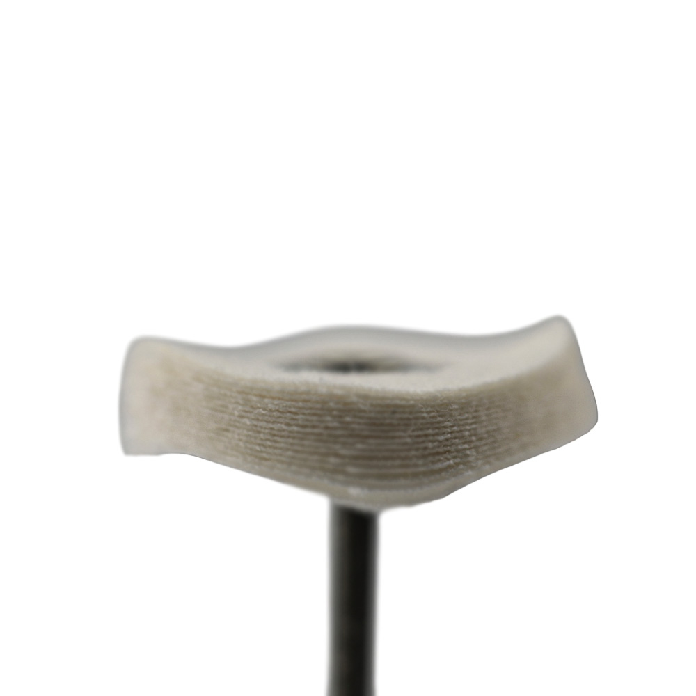 Plain White Cotton Brush With Handle MSH78WL