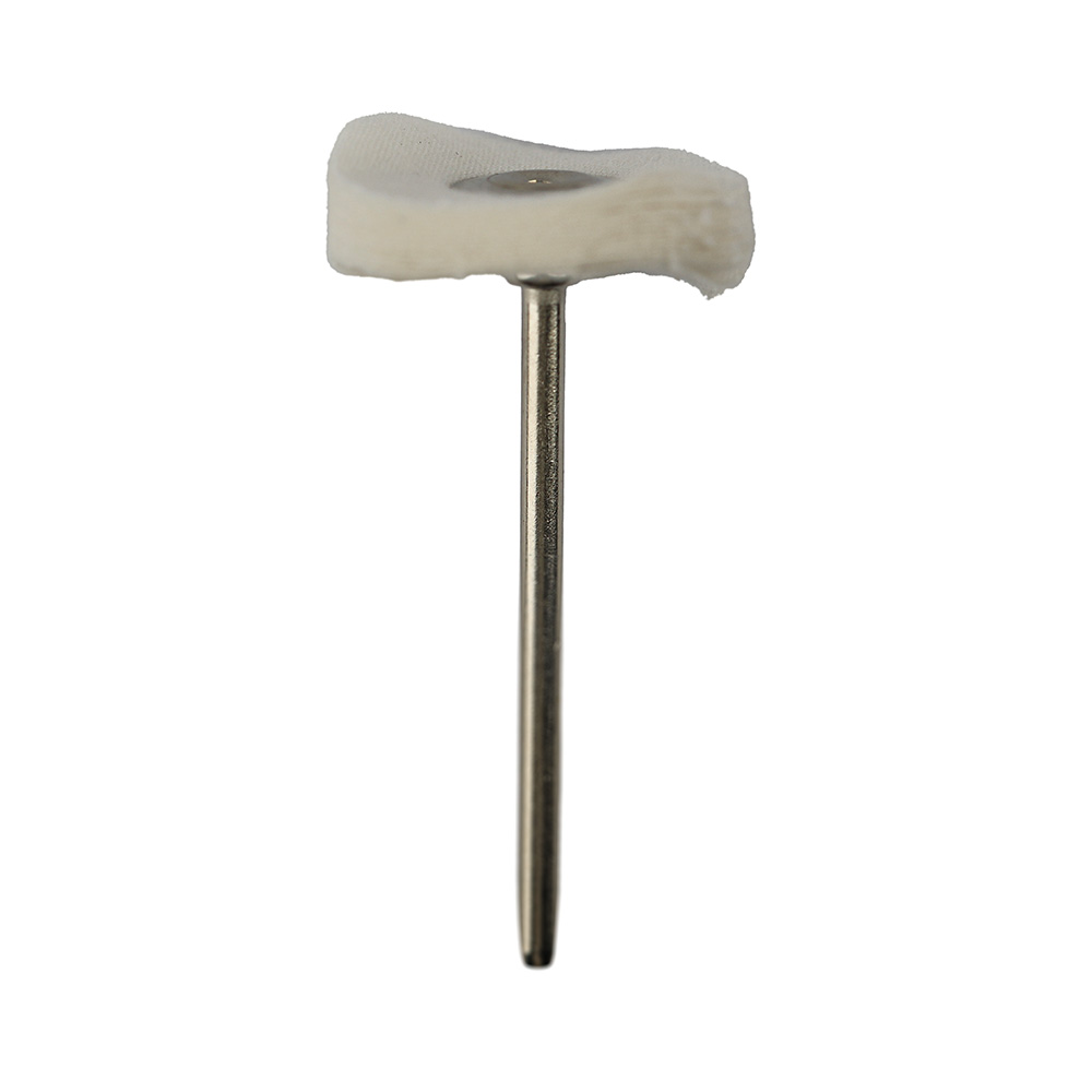 Plain White Cotton Brush With Handle MSH78WL