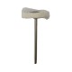 Plain White Cotton Brush With Handle MSH78WL