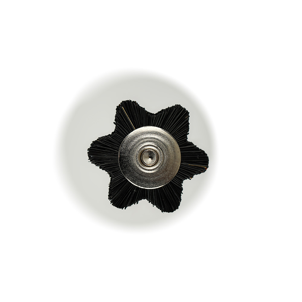Black Bristle Six Star Brush With Handle MSHH 68 B6