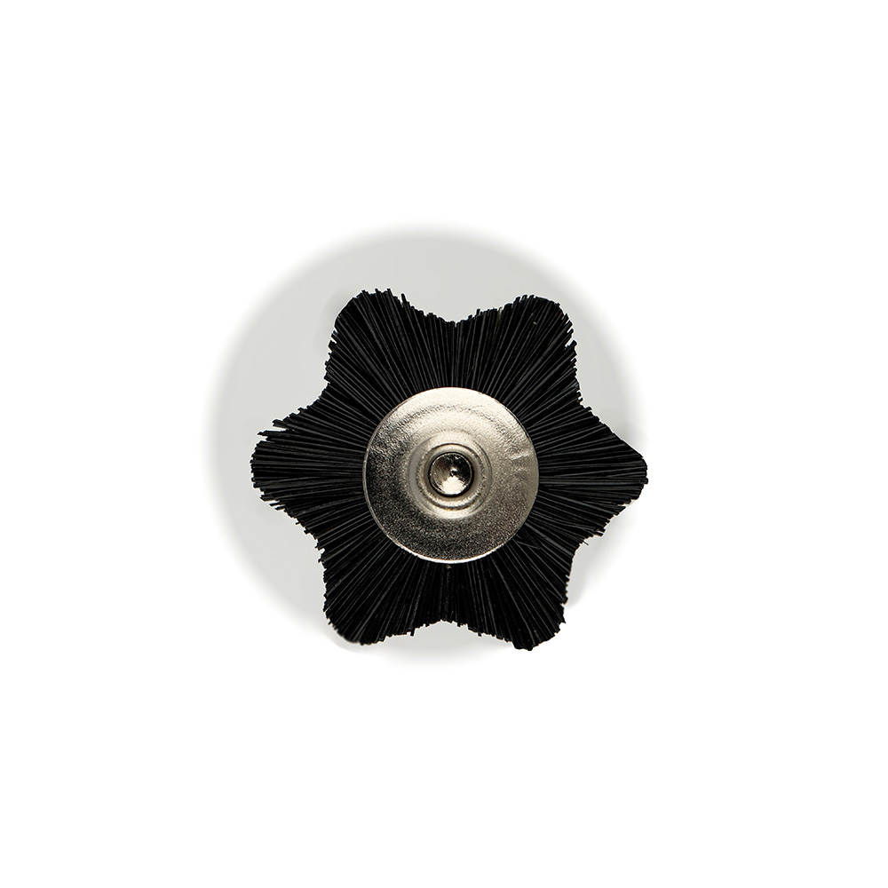 Black Bristle Six Star Brush With Handle MSHH 78 B6