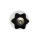 Black Bristle Six Star Brush With Handle MSHH 78 B6