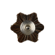 Plain Horse-Tail Six Star Brush With Handle - MSHM78 G6