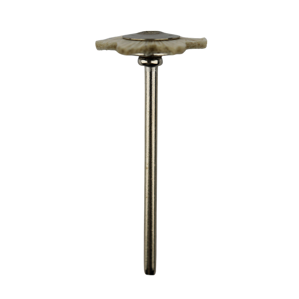 Plain White Wool Six Star Brush with Handle - MSHS 68 W6