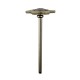 Plain White Wool Six Star Brush with Handle - MSHS 68 W6