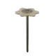 Plain White Wool Six Star Brush with Handle - MSHS 78 W6