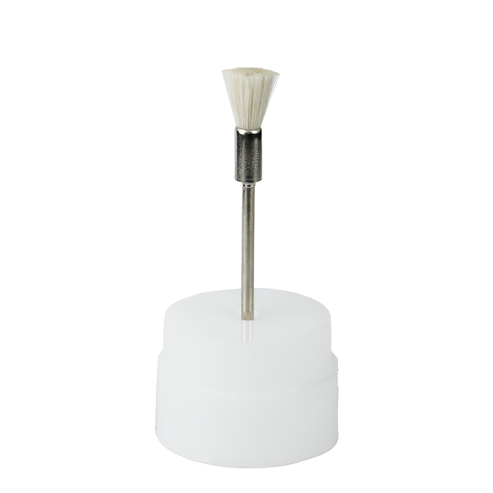 Pencil Brush White Wool EBS38W