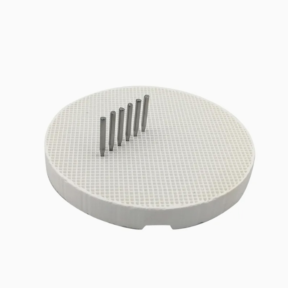 Dental Lab Honeycomb Round Firing Rack Tray with 10 Metal Pins