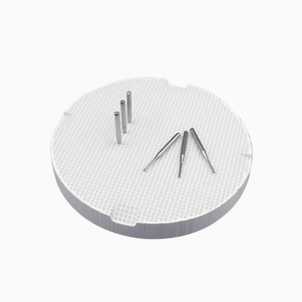 Dental Lab Honeycomb Round Firing Rack Tray with 10 Metal Pins