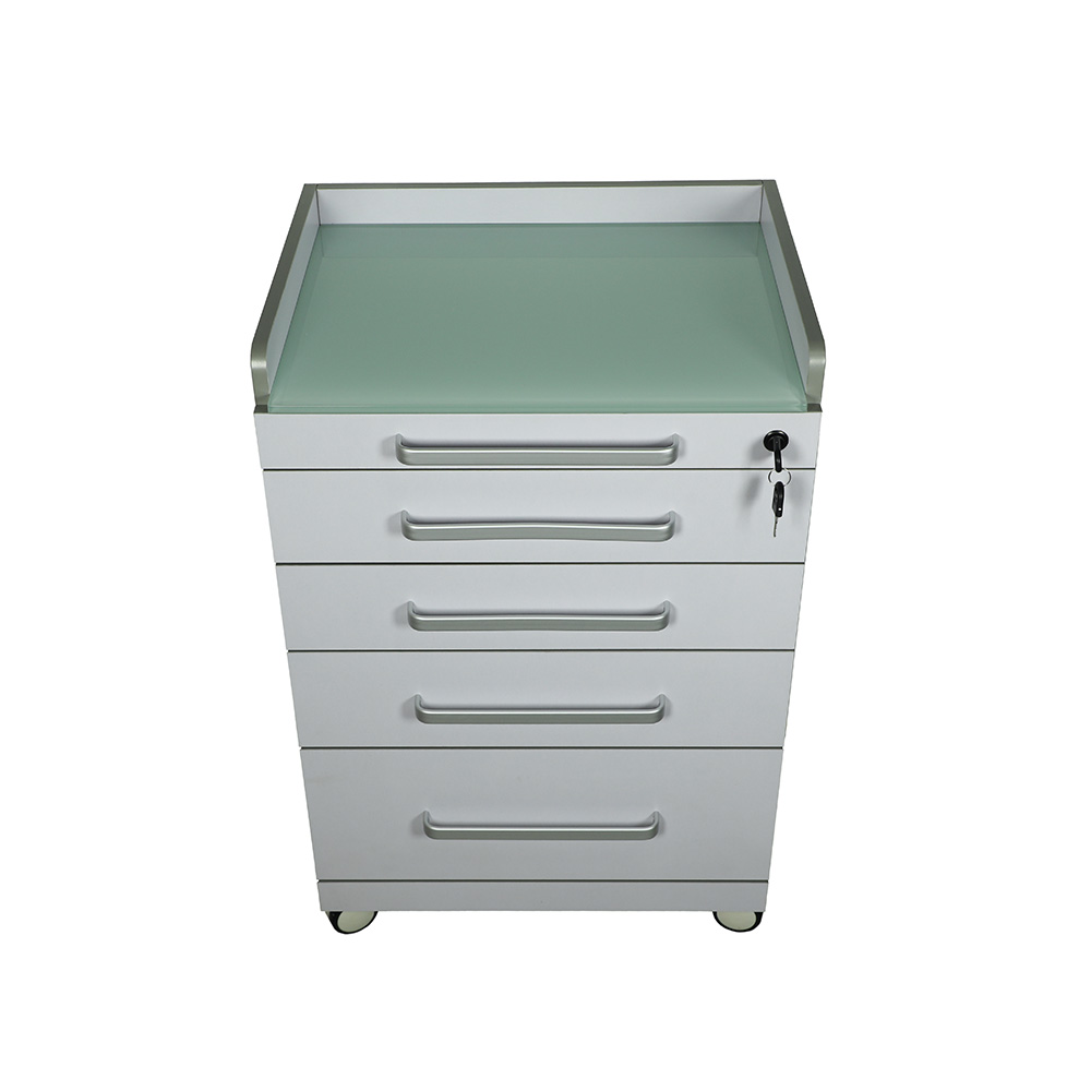 Four Drawers  Glass Tabletop - UM-401AW