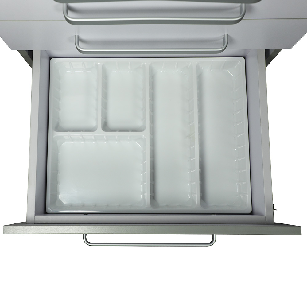 Four Drawers  Glass Tabletop - UM-401AW