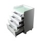 Four Drawers  Glass Tabletop - UM-401AW