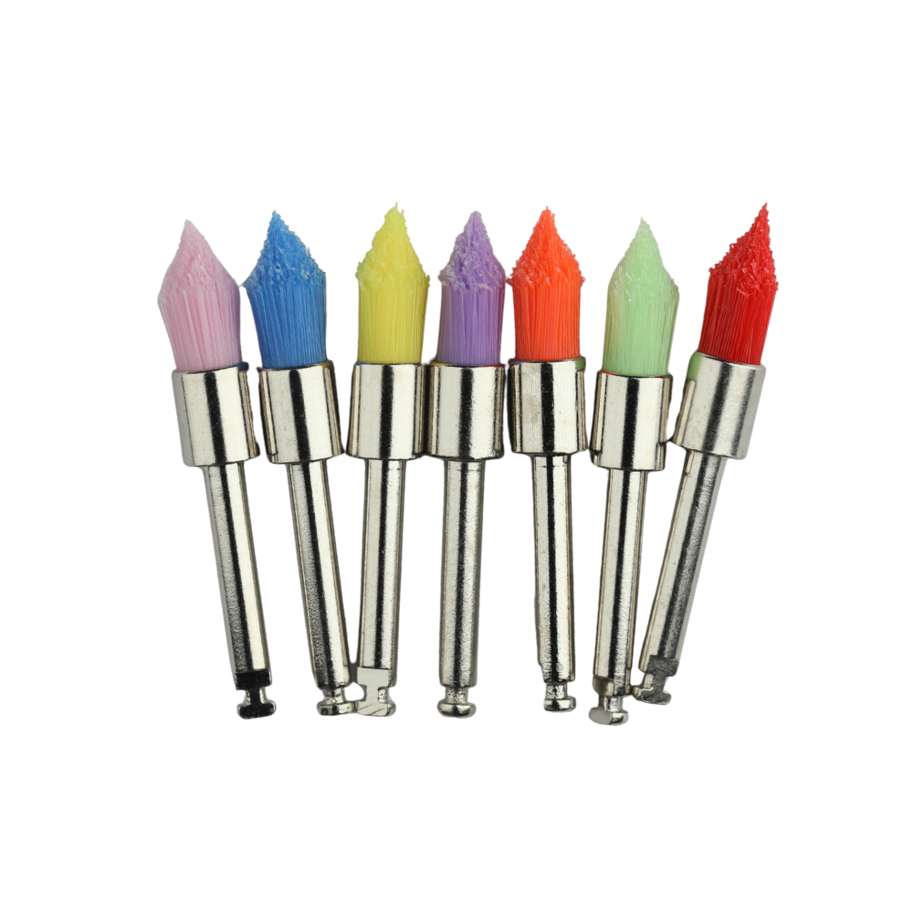 Latch Style Tapered Prophy Brush Colored Latch Style Tapered Prophy Brush Colored