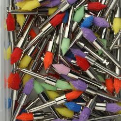 Latch Style Tapered Prophy Brush Colored